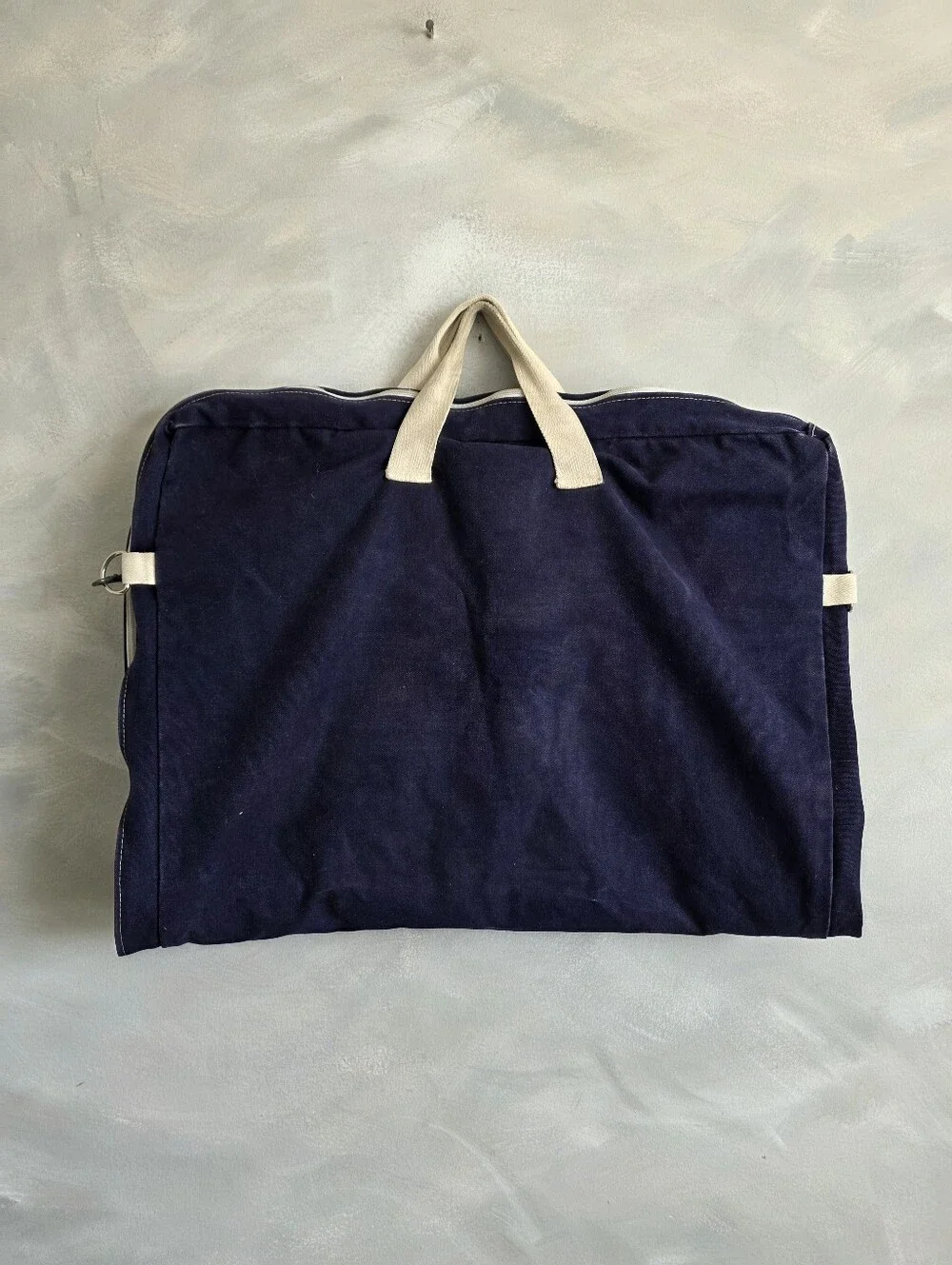 Rare Vtg Nautical Preppy 80s Tree Tops Sailboat Canvas Travel Garment Bag 39x24